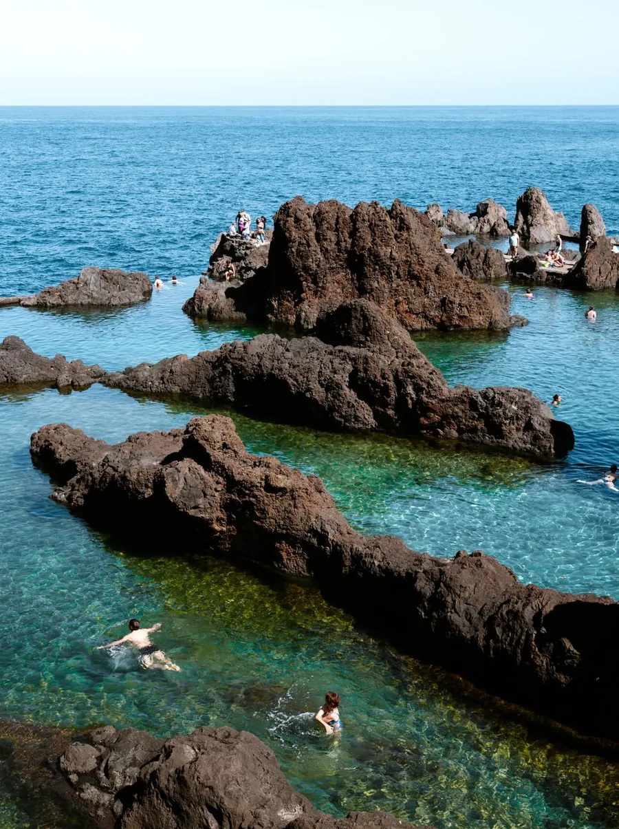 Swimming in the lava pools