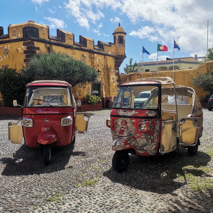 Funchal Private Tuk Tuk Tour Finishing at Monte Toboggan