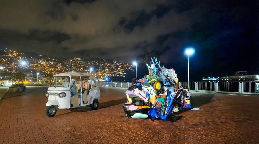 Funchal: Tuk-Tuk Night Tour with Poncha and Nikita Drinks